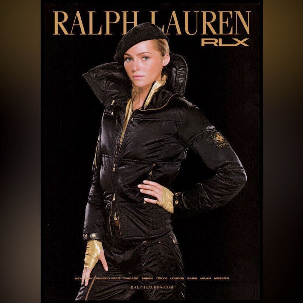 Ralph Lauren RLX Fall 2007 Runway Black Satin Ski Puffer Jacket
